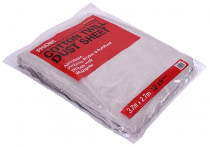 ProDec Cotton Twill Dust Sheet 12 x 9
