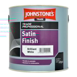 Johnstone's Trade Satin Finish Brilliant White