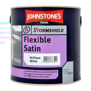 Johnstone's Trade Stormshield Flexible Satin Brilliant White