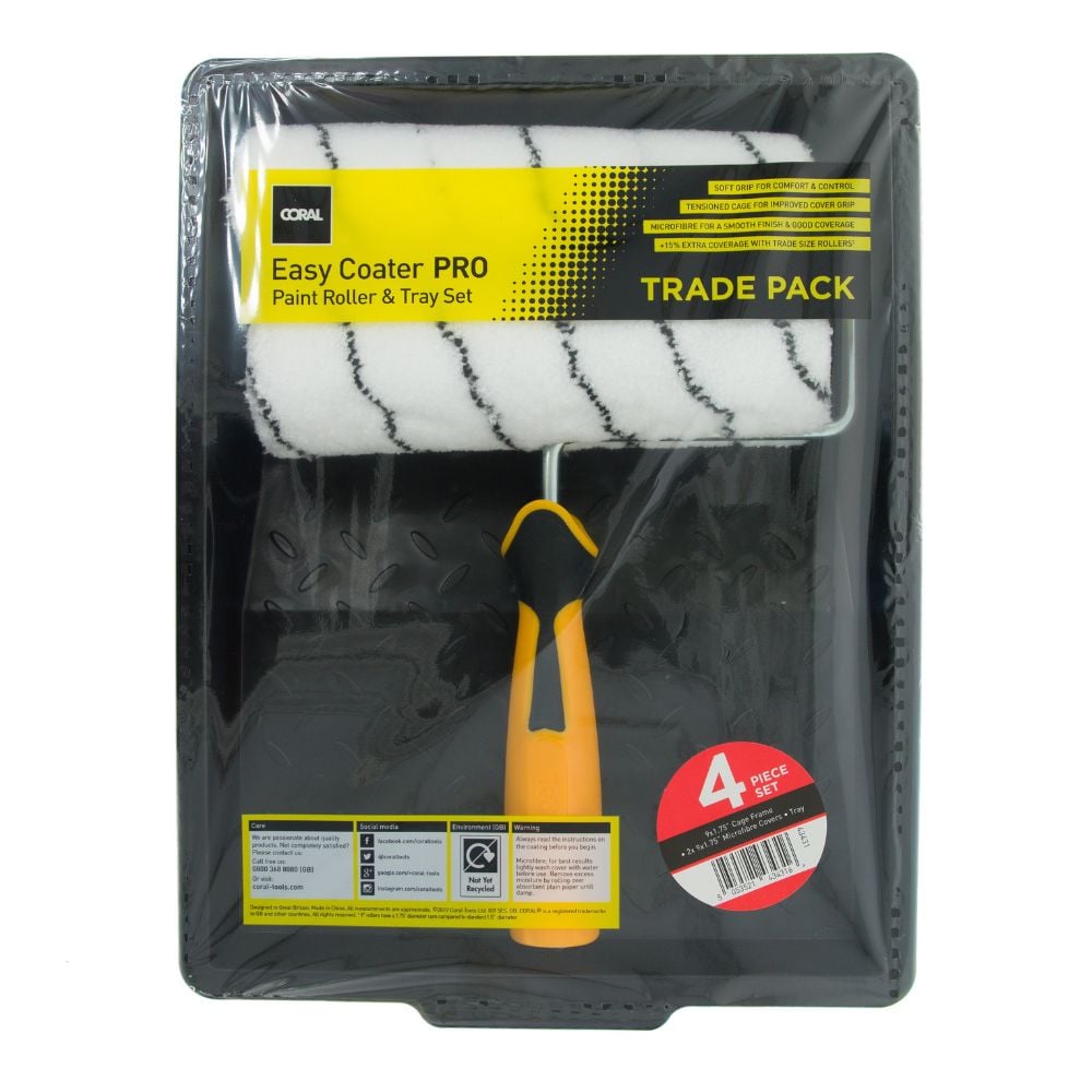 Coral Easy Coater Pro Roller Set 4 Piece