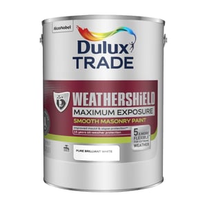 Dulux Trade Weathershield Maximum Exposure Smooth Masonry Pure Brilliant White