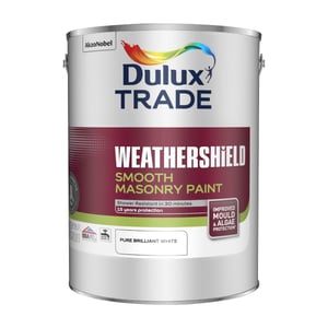 Dulux Trade Weathershield Smooth Masonry Paint Pure Brilliant White