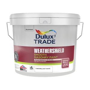 Dulux Trade Weathershield Masonry Brilliant White 10L