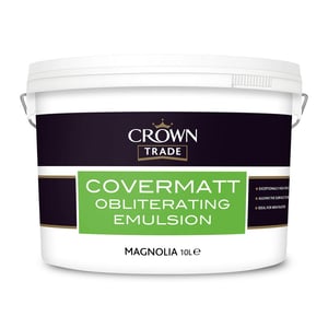 Crown Trade Covermatt Obliterating Emulsion Magnolia 10L
