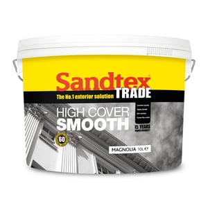 Sandtex Trade High Cover Smooth Masonry Magnolia 10L