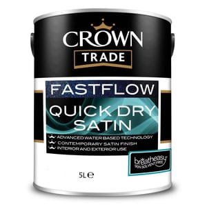 Crown Trade Fastflow Quick Dry Satin Tinted Colour Match