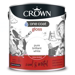 Crown One Coat Gloss Brilliant White