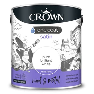 Crown One Coat Satin Brilliant White