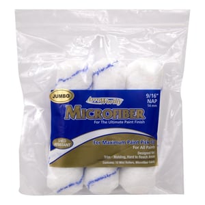 Arroworthy 9/16" Nap Jumbo Microfiber 6.5 inch Mini Roller 3 Pack