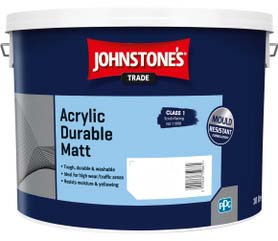 Johnstone's Trade Acrylic Durable Matt Tinted Colour Match 10L