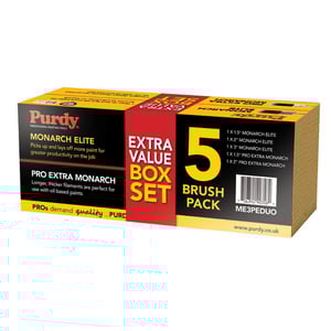 Purdy Monarch Elite and Pro Extra Brushes Set of 5