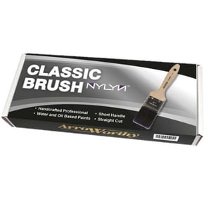 Arroworthy Classic Contractor Flat Beaver Tail Short Handle Brush Set 3 Pack