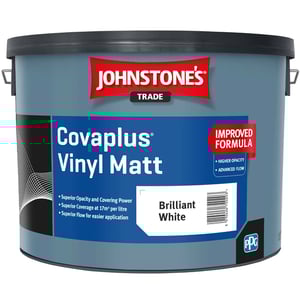 Johnstone's Trade Covaplus Vinyl Matt Brilliant White 10L