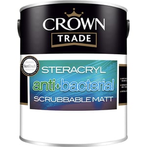 Crown Trade Steracryl Anti Bacterial Matt Tinted Colour Match