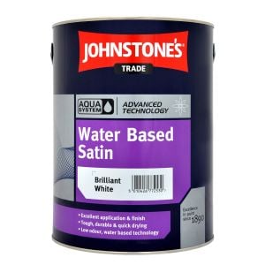 Johnstone's Trade Aqua Water Based Satin Brilliant White