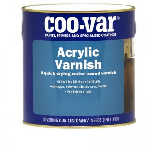 Coo-Var Quick Drying Acrylic Varnish Eggshell Clear