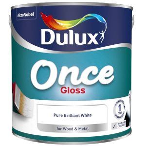 Dulux Once Gloss Brilliant White 0.75L