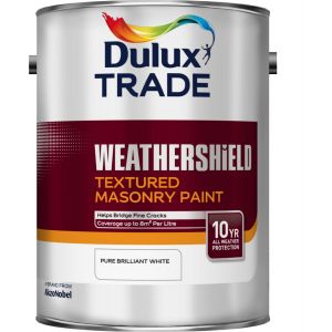 Dulux Trade Weathershield Textured Masonry Brilliant White 5L