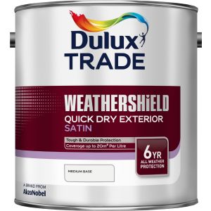 Dulux Trade Weathershield Quick Drying Exterior Satin Tinted Colours