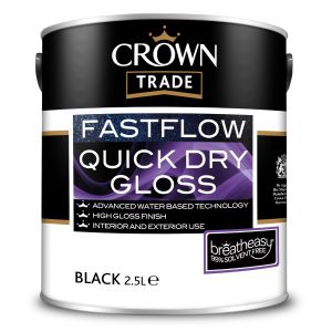 Crown Trade Fastflow Quick Dry Gloss Black