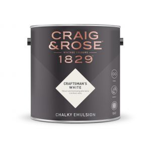 Craig and Rose 1829 Chalky Emulsion Craftsman's White 