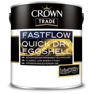 Crown Trade Fastflow Quick Dry Eggshell White 2.5L