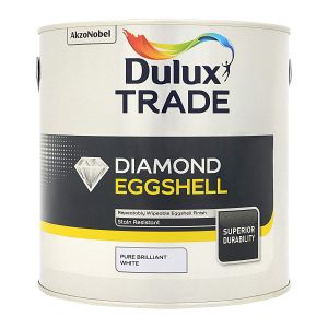 Dulux Trade Diamond Eggshell Pure Brilliant White 2.5L