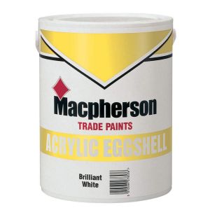 Macpherson Trade Acrylic Eggshell Brilliant White 5L