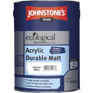 Johnstone's Trade Acrylic Durable Matt Brilliant White 2.5L