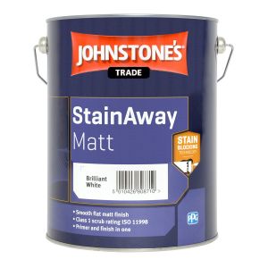 Johnstone's Trade StainAway Matt Brilliant White 5L
