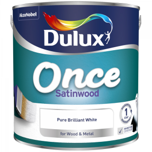 Dulux Once Satinwood Pure Brilliant White 