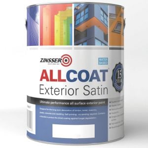 Zinsser Allcoat Exterior Water Based Satin RAL 7016 Anthracite Grey