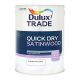 Dulux Trade Quick Dry Satinwood Pure Brilliant White 1L