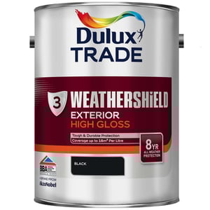 Dulux Trade Weathershield Exterior High Gloss Black