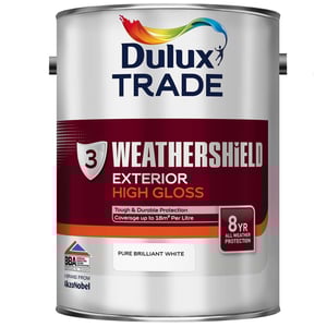 Dulux Trade Weathershield Exterior High Gloss Pure Brilliant White