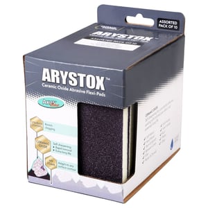 Axus Arystox Ceramic Oxide Abrasive Flexi Pads Assorted 10 Pack
