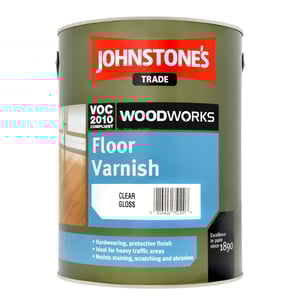 Johnstone's Trade Woodworks Floor Varnish Gloss Clear