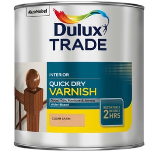 Dulux Trade Quick Dry Varnish Clear Satin
