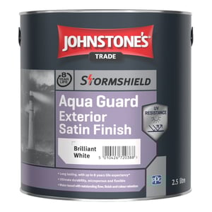Johnstone's Trade Stormshield Aqua Guard Exterior Satin Brilliant White