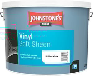 Johnstone's Trade Vinyl Soft Sheen Brilliant White 10L