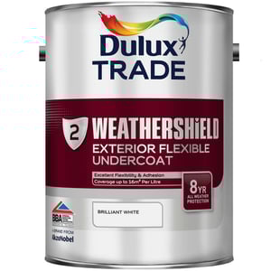 Dulux Trade Weathershield Exterior Flexible Undercoat Pure Brilliant White