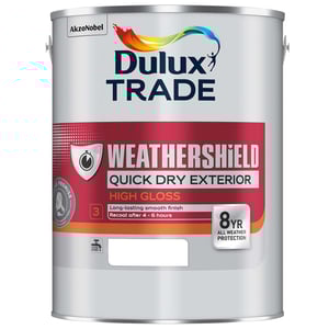 Dulux Trade Weathershield Quick Dry Exterior High Gloss Tinted Colour Match