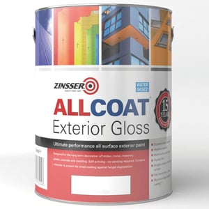 Zinsser Allcoat Exterior Water Based Gloss Tinted Colour Match