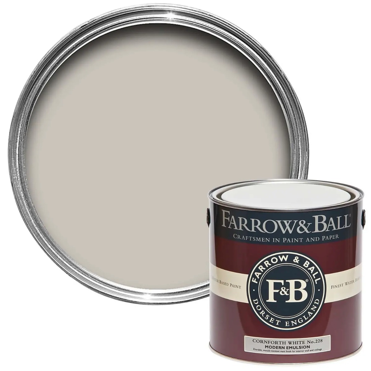 Farrow and Ball Modern Emulsion Cornforth White