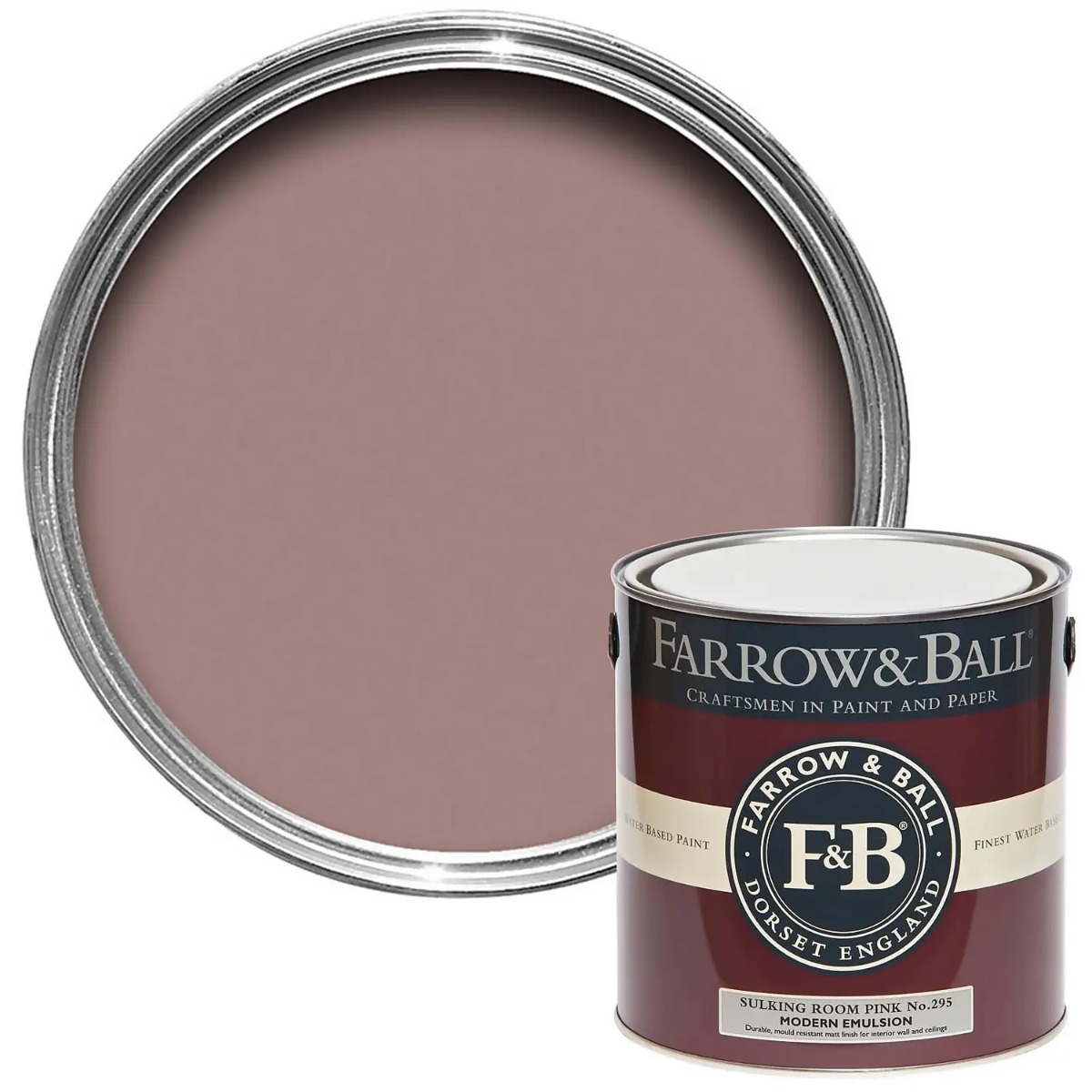 Farrow and Ball Modern Emulsion Sulking Room Pink